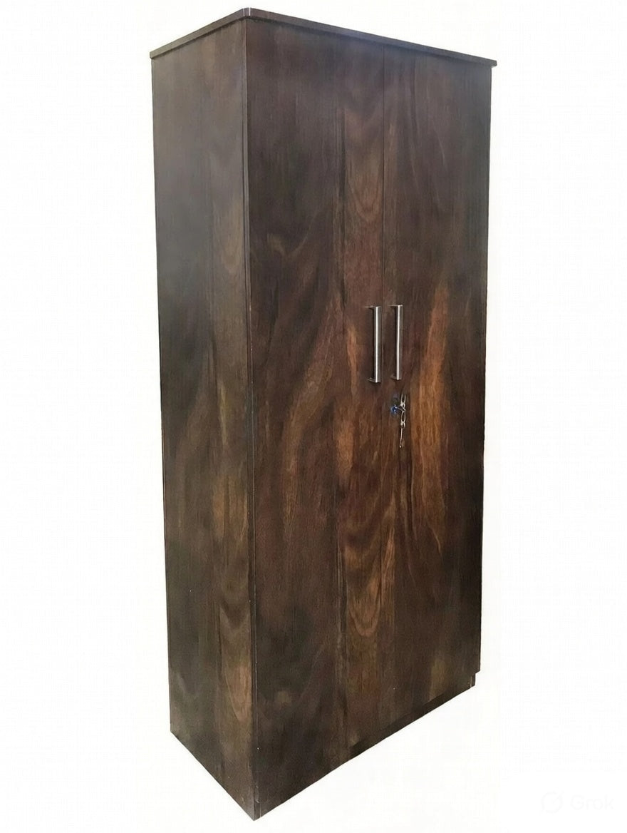 Wardrobe Large Wooden Almirah with Multiple Storage Sections