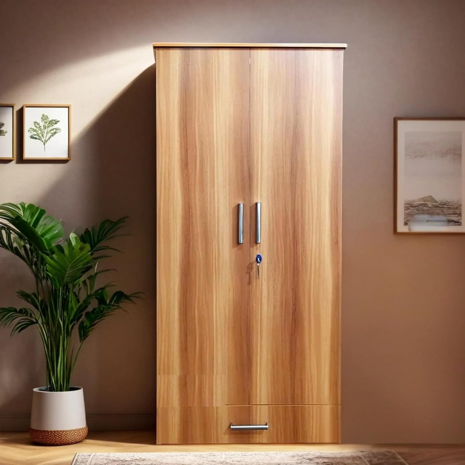 Wardrobe Multi Storage Bedroom Cupboard with Smooth Hinges