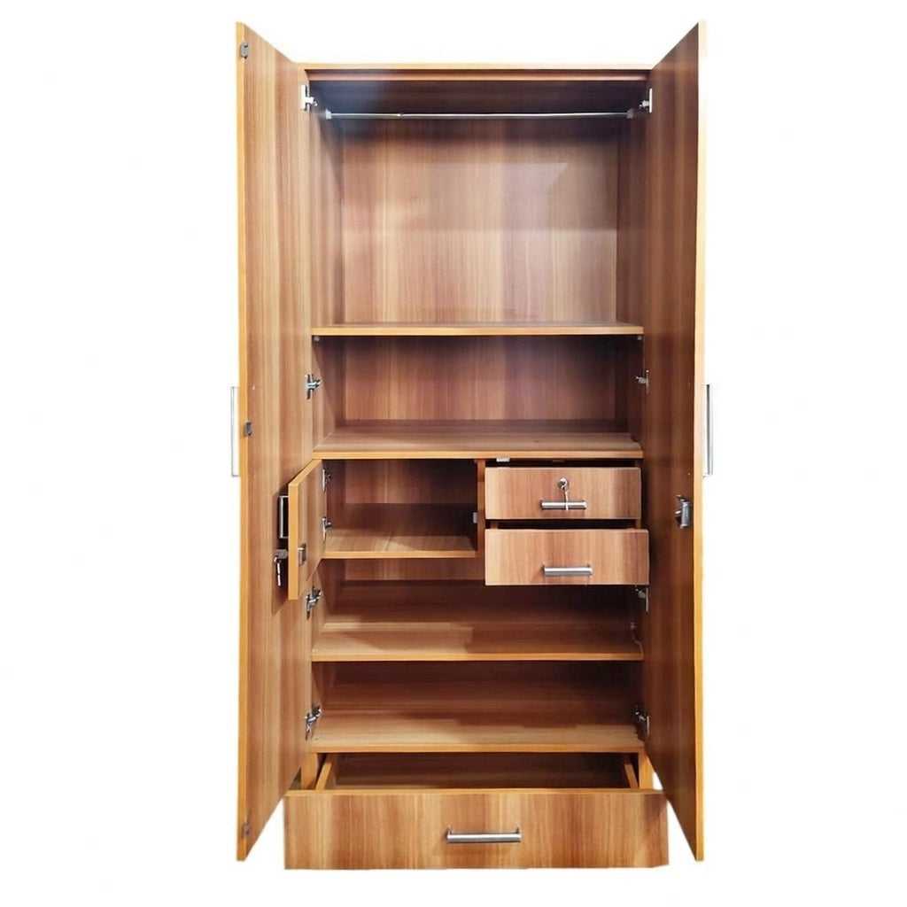 Wardrobe Multi Storage Bedroom Cupboard with Smooth Hinges