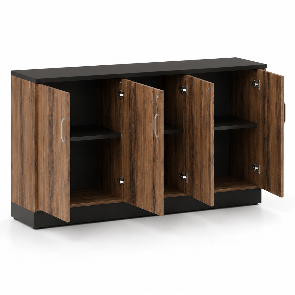 Cabinet in Dark Walnut – spacious storage unit blending elegant and for stylish, functional home décor.