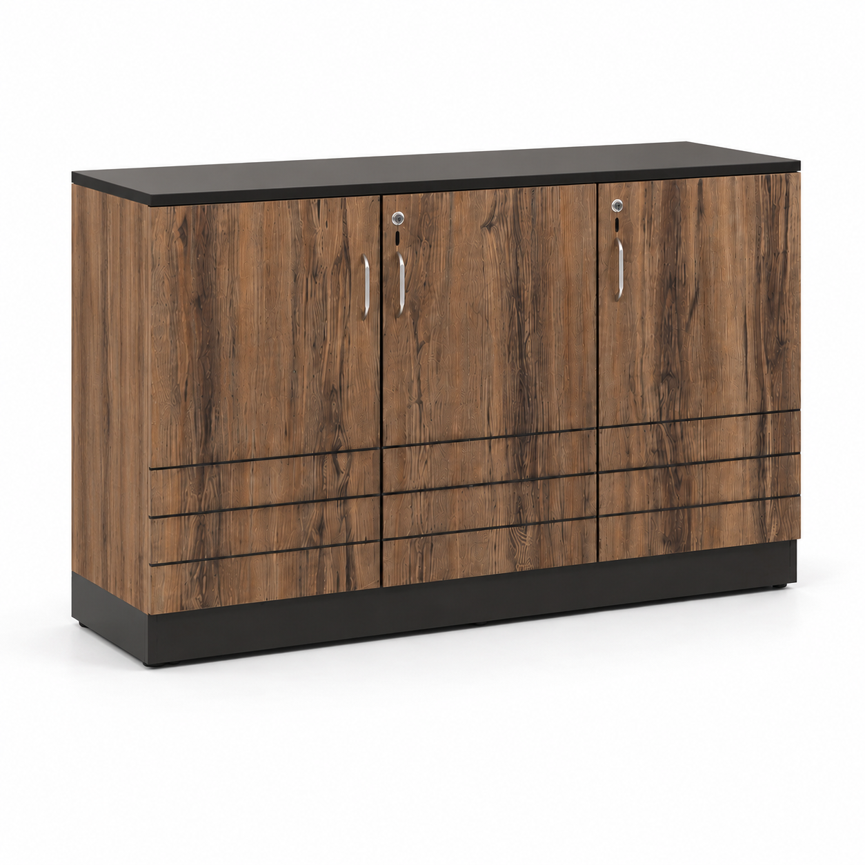 Cabinet in Dark Walnut – spacious storage unit blending elegant and for stylish, functional home décor.