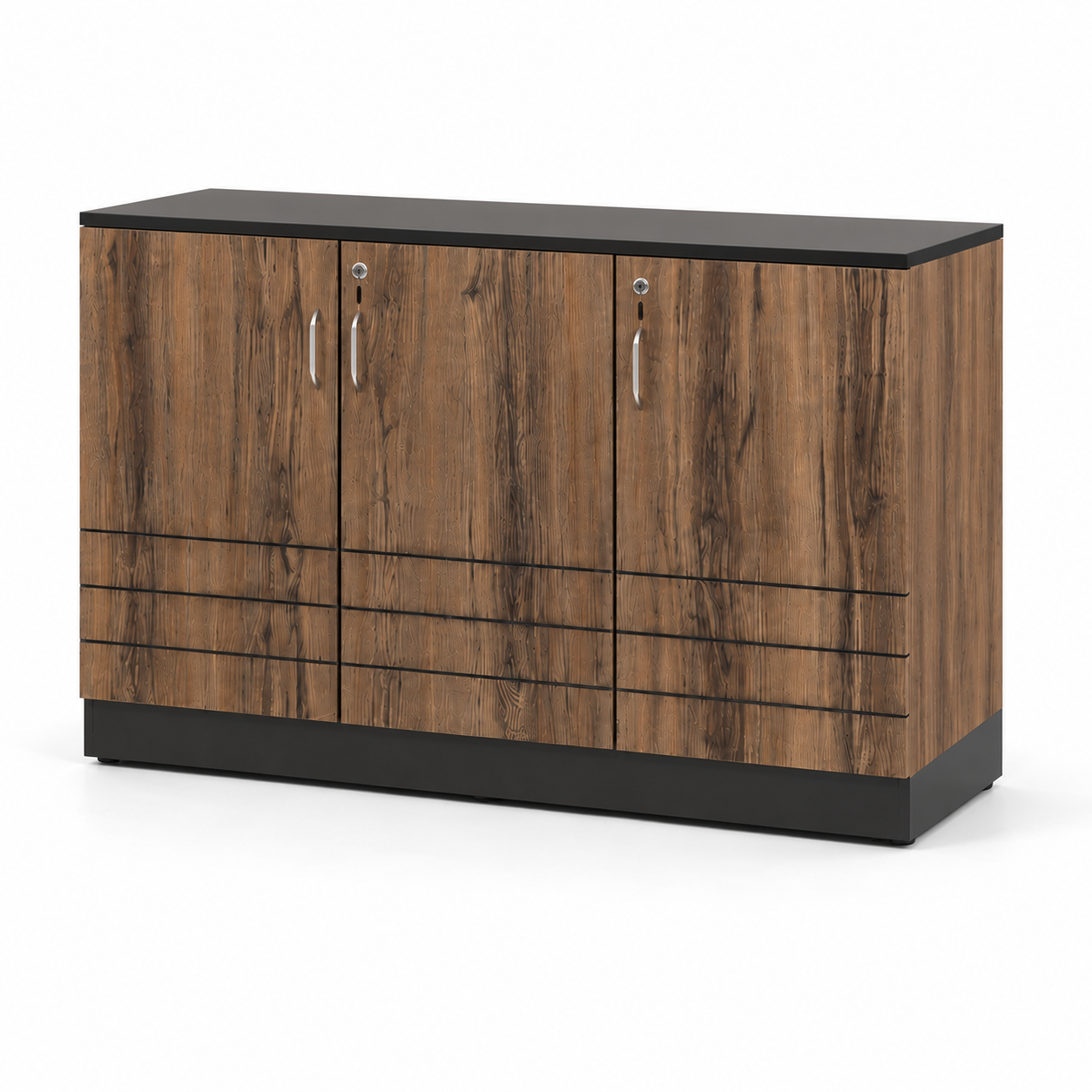Cabinet in Dark Walnut – spacious storage unit blending elegant and for stylish, functional home décor.