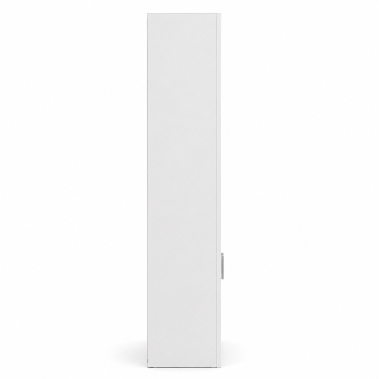 Modern White Storage Cabinet with Open Display Shelves, Double Door Cupboard, 3-Tier Multipurpose Organiser for Home