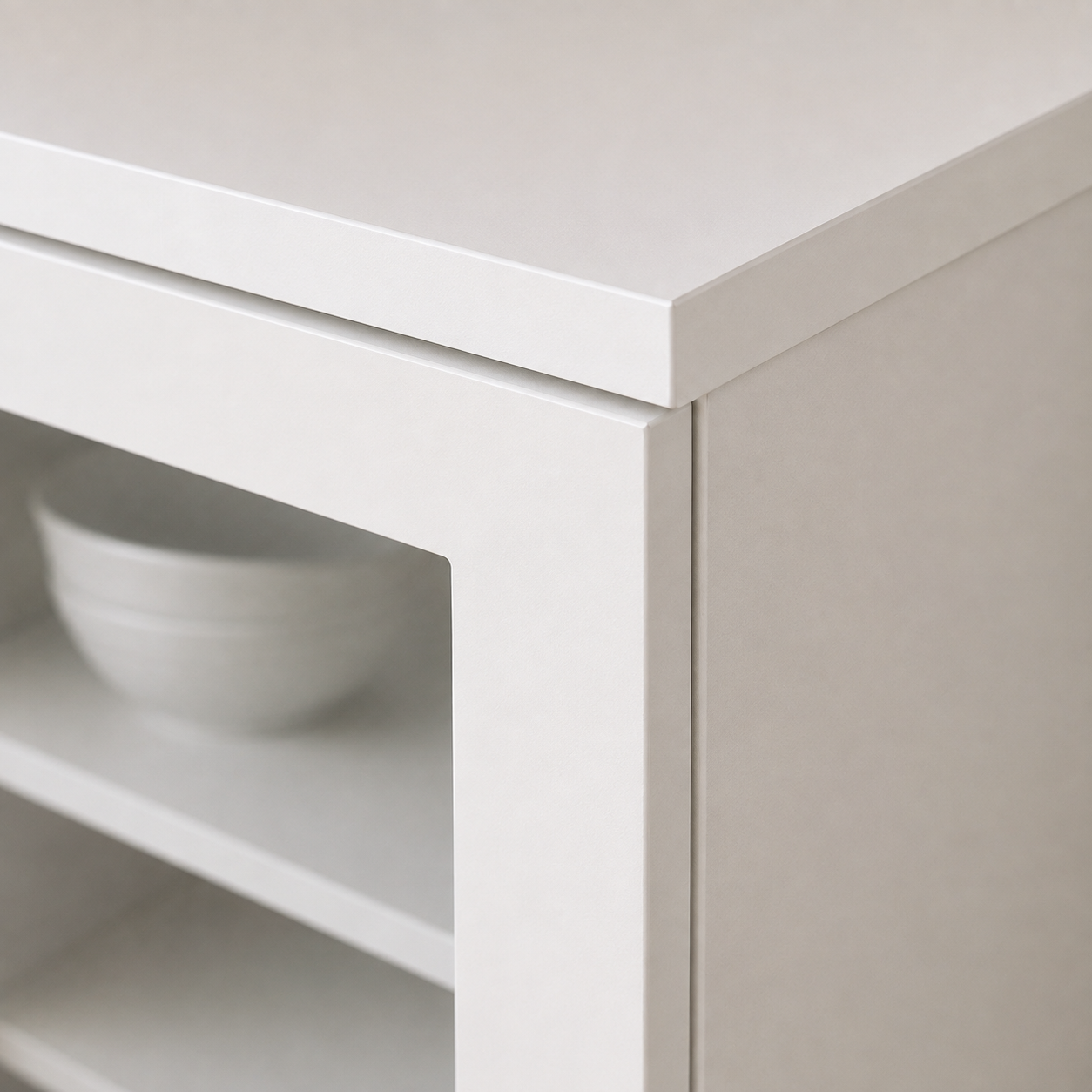 Kitchen Pantry Storage Cabinet with Glass Display Doors, Utility Drawer, Open Appliance Shelf and Dining Room Organizer Unit