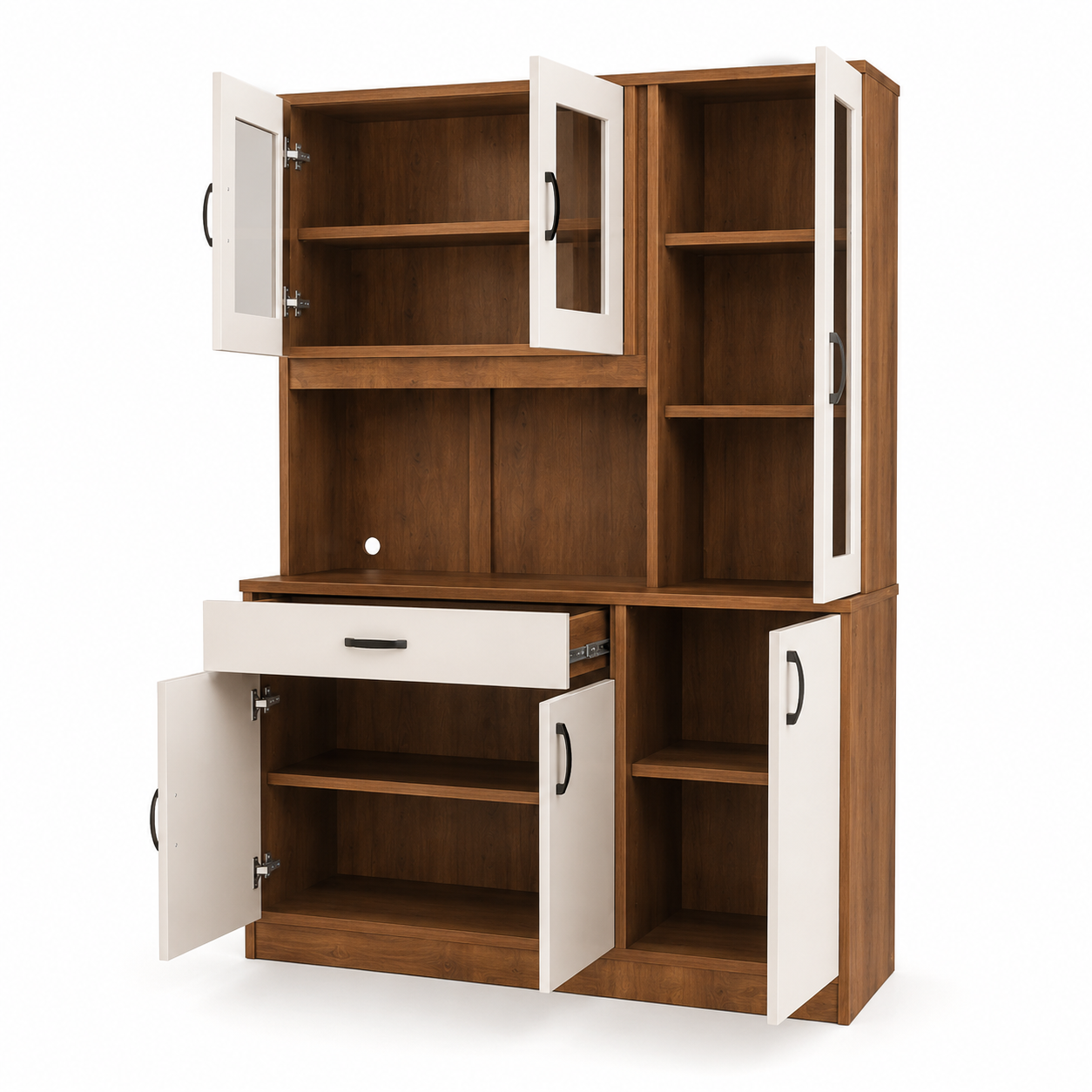 Functional Cabinet Featuring Multiple Shelves and Soft-Close Doors, Perfect for Organising Any Room from Office to Living