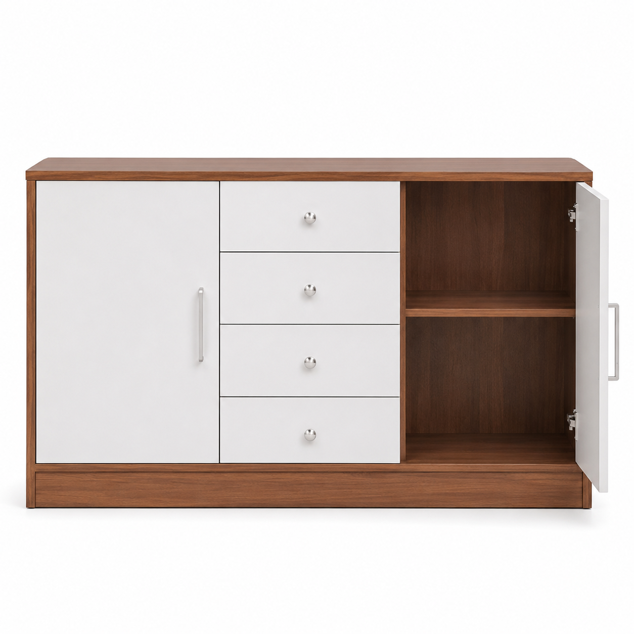 Cabinet with A High-Quality Multipurpose Storage Crafted from Durable Wood, Featuring Soft-Close Doors and Spacious Shelves for Everyday Storage Needs