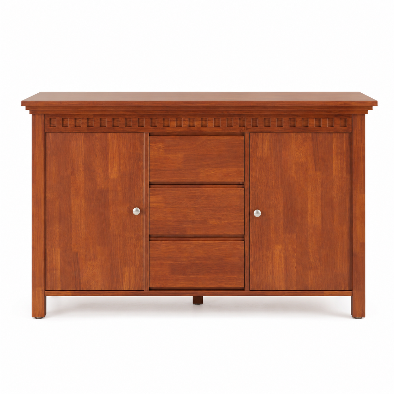 Modern Wooden Storage Cabinet with 3 Drawers and 2 Door Cabinets, Sideboard Organiser for Living Room, Dining Room, Bedroom
