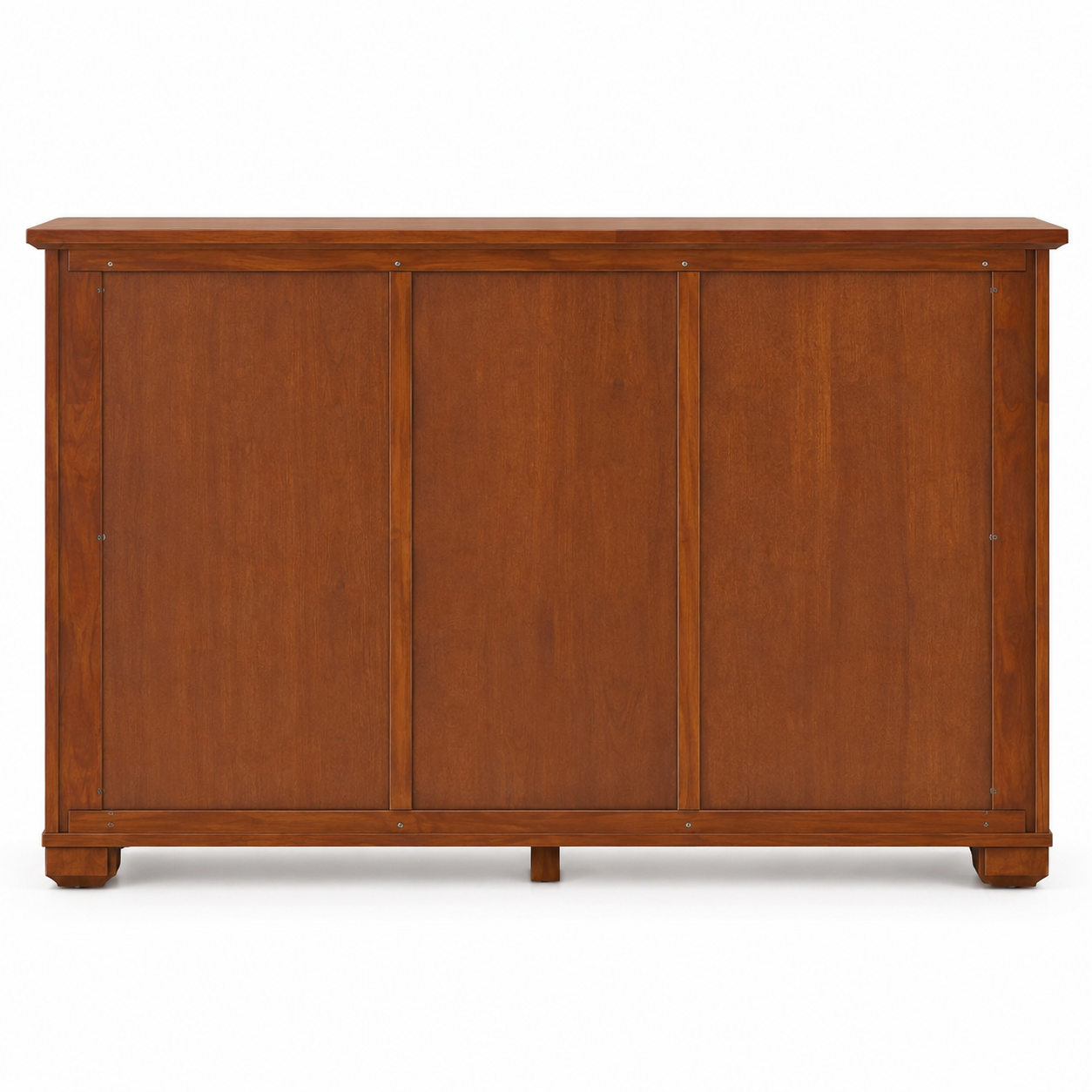 Modern Wooden Storage Cabinet with 4 Decorative Drawers and 2 Door Cabinets, Sideboard Organiser for Living Room, Dining Room