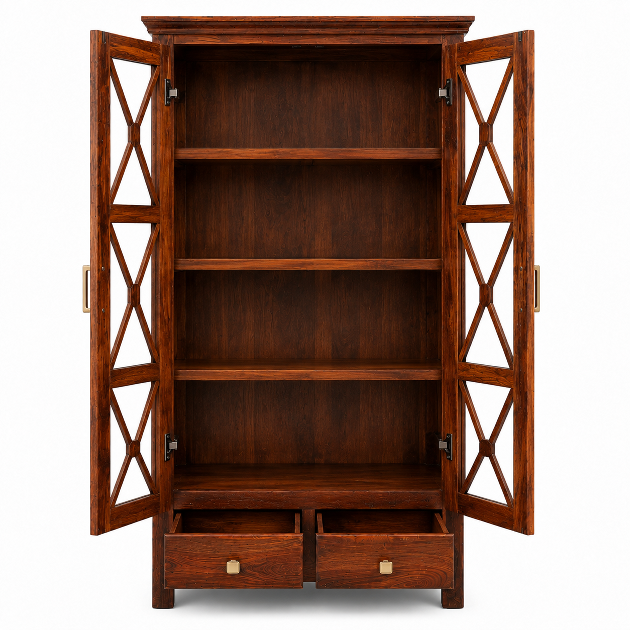 Wooden Cabinet with Soft-Close Doors and Spacious Shelves for Everyday Convenience