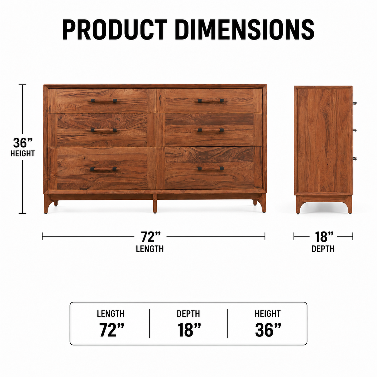 Wooden Storage Cabinet with Multi-Purpose Storage, Functional Shelves for Everyday Essential