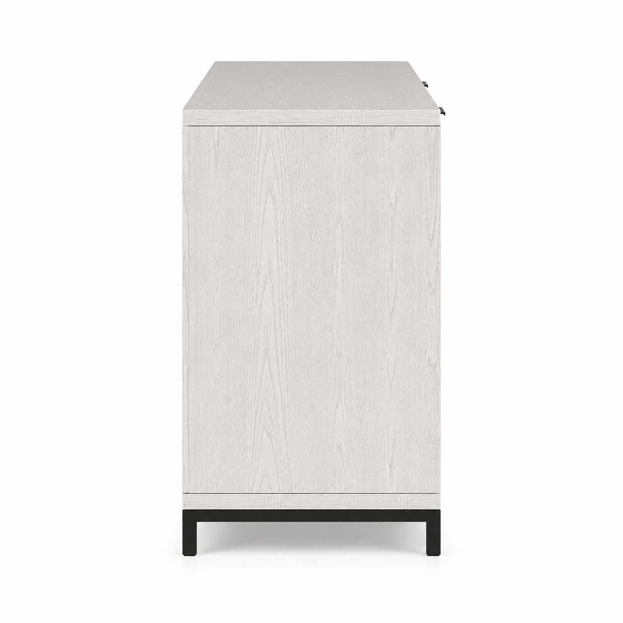 Modern Wooden Sideboard Storage Cabinet with 4 Doors and Drawers, Large Buffet Cabinet for Office