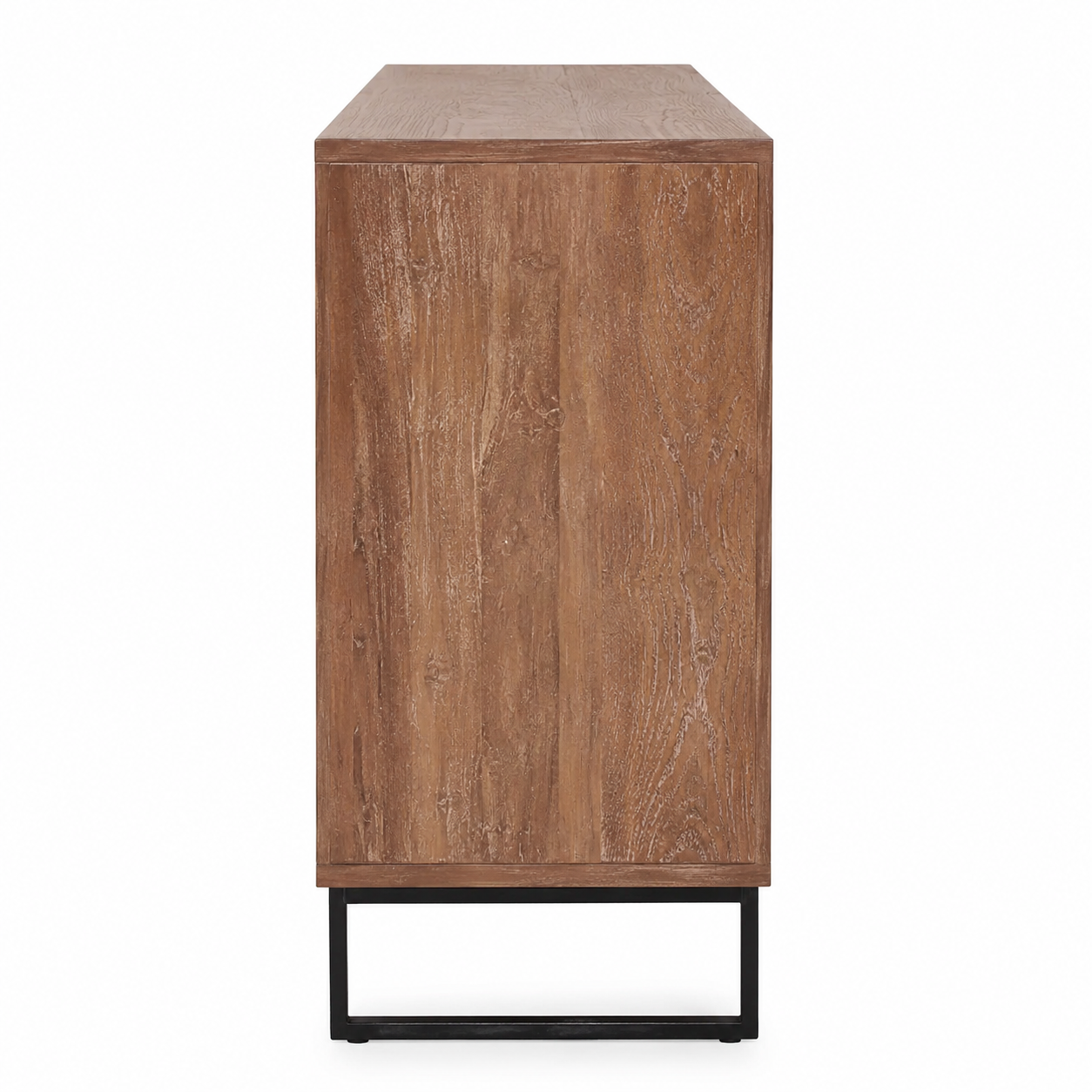 Modern Wooden Sideboard Storage Cabinet with 4 Doors and 3 Drawers, Industrial Buffet Unit for Office