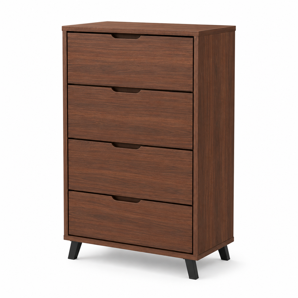 Wooden Shoes Storage Cabinet with Wooden Shelves, Contemporary Finish and Sturdy Build