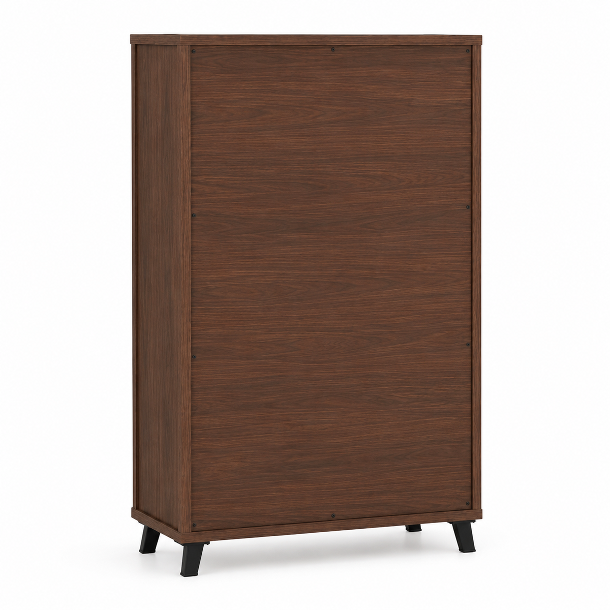 Wooden Shoes Storage Cabinet with Wooden Shelves, Contemporary Finish and Sturdy Build