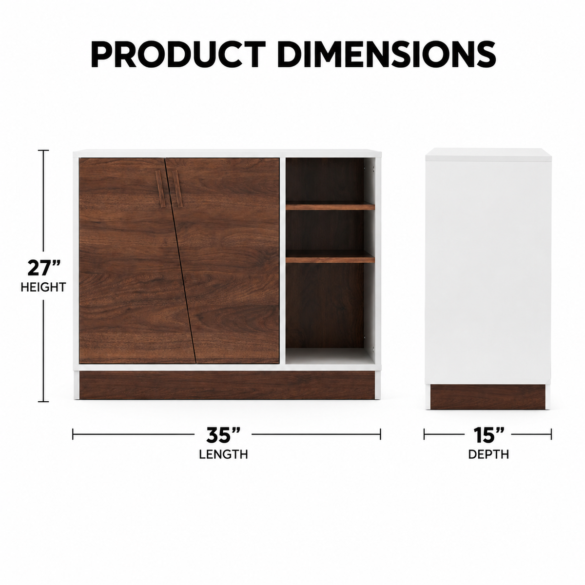 Wooden Shoes Storage Cabinet with Premium Shelves, Compact Minimalist with Top Build Quality