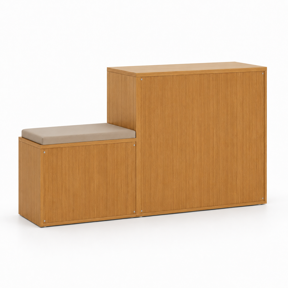 Wooden Shoes Storage Cabinet with Seating & Modern Design, High build Material Used For Long Lasting Use