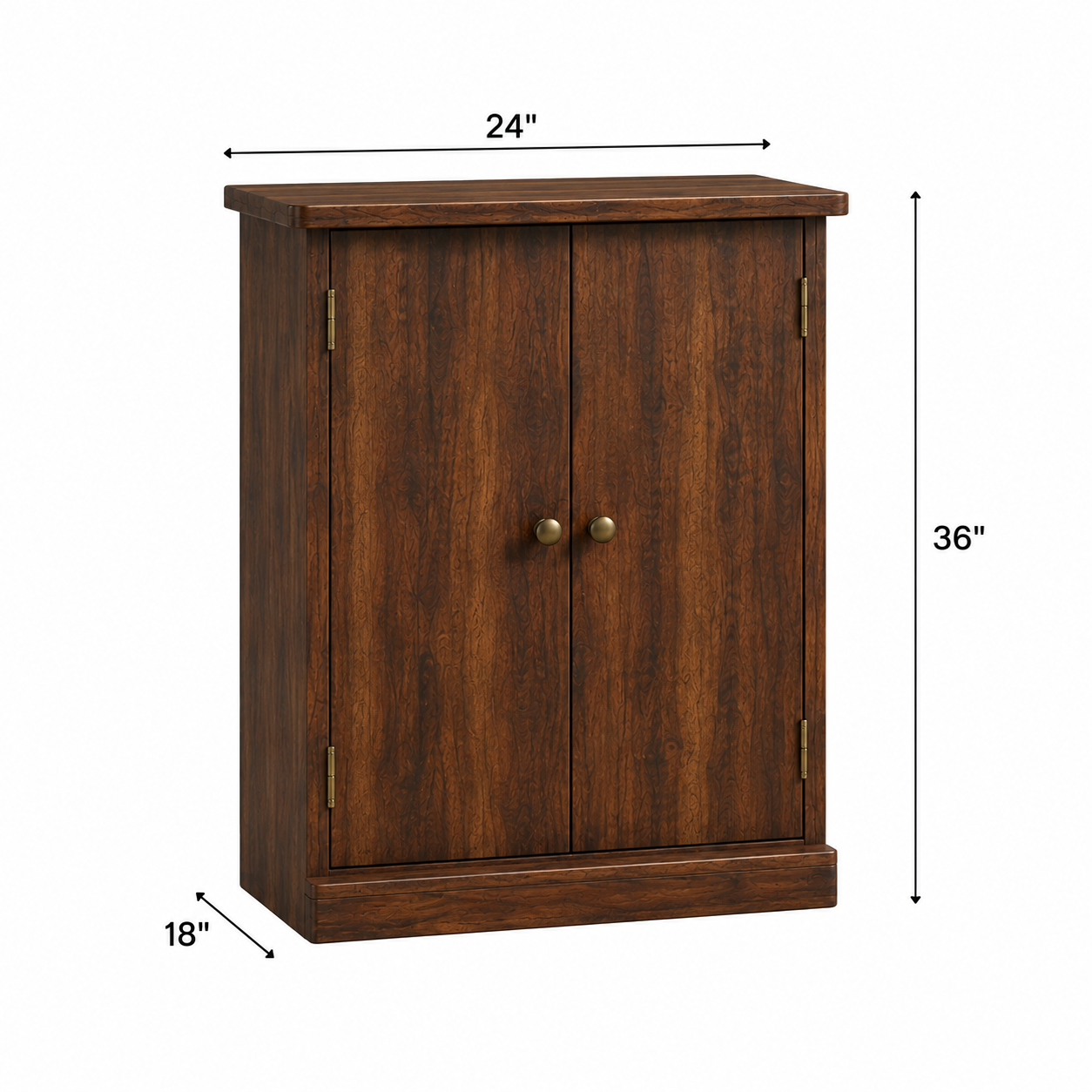 Premium Solid Wood Bar Cabinet with Storage Shelves & Drawer Rustic Sheesham Wooden Cabinet for Home & Dining Spaces