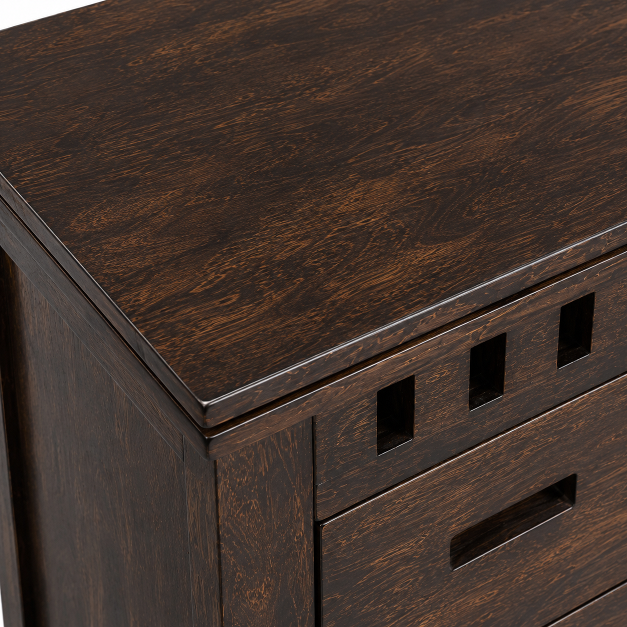 Wooden Bar Cabinet for Home with Wine Glass Holder, Bottle Storage, Sliding Door, Mobile Serving Cart for Living Room & Dining Area