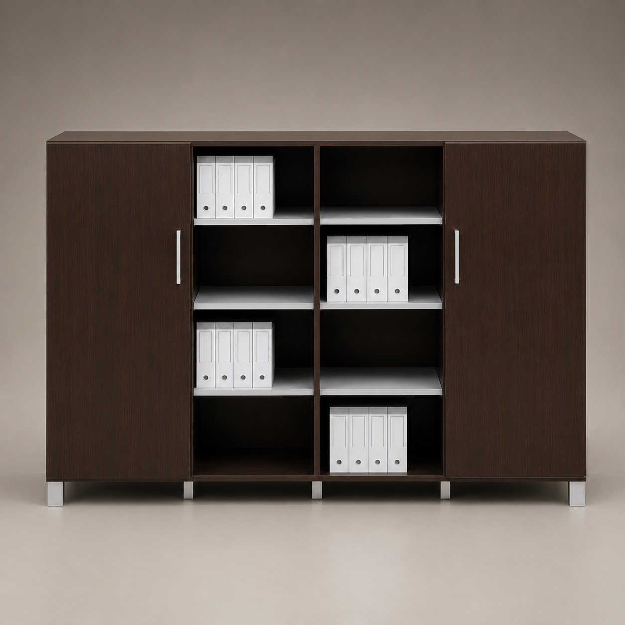 Wooden Office Storage Cabinet with Durable Construction & Space-Saving Design for for Organized Office Environments