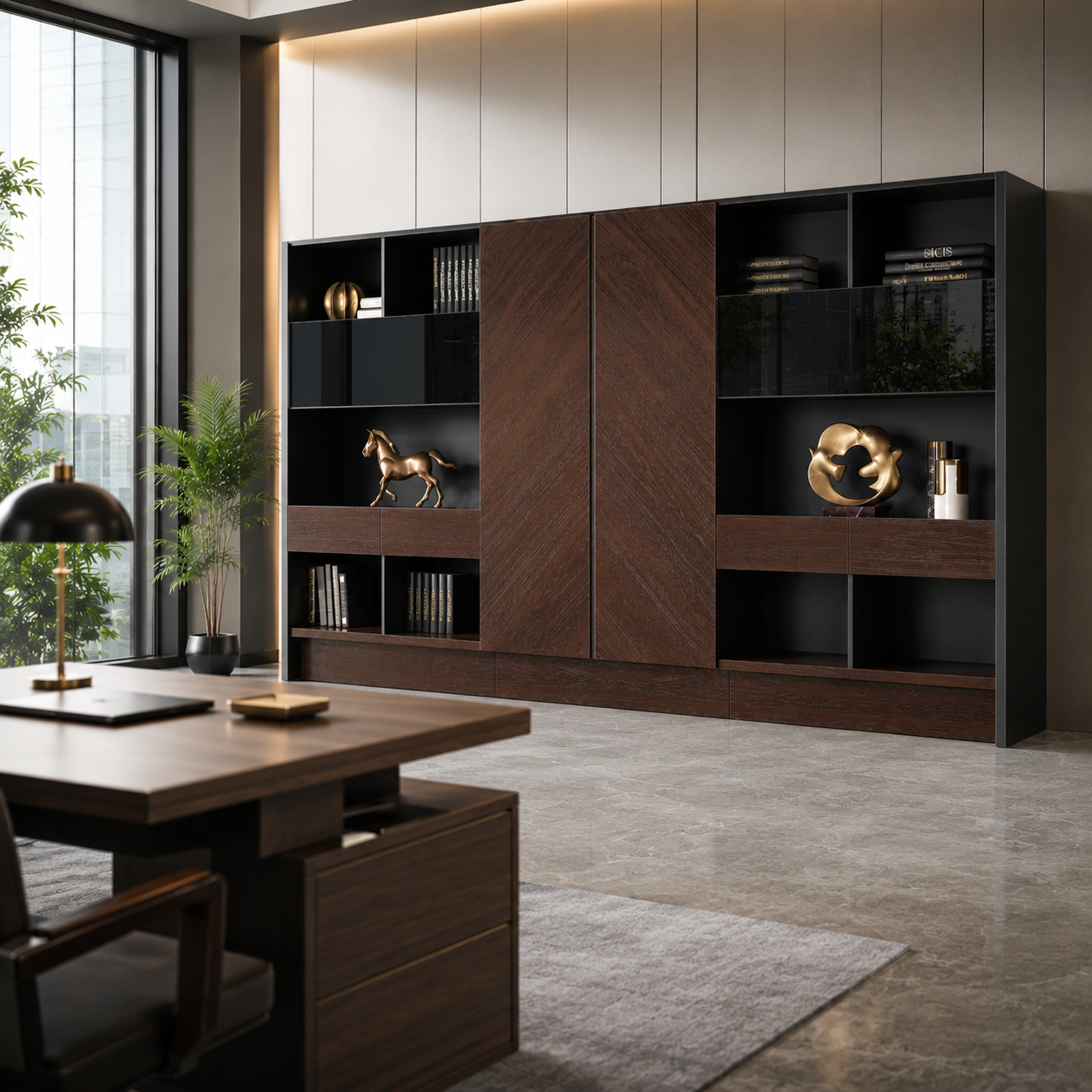Wooden Office Storage Cabinet For The Workspace Wardrobe and Moduler storage
