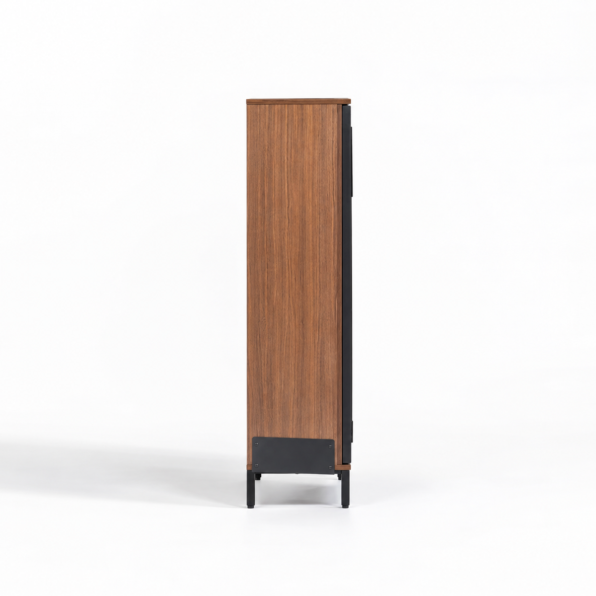 Modern Tall Bar Cabinet with Wine Bottle Rack, Glass Holder, Drawer & Shelves for Home Bar, Dining Room, Lounge & Living Space