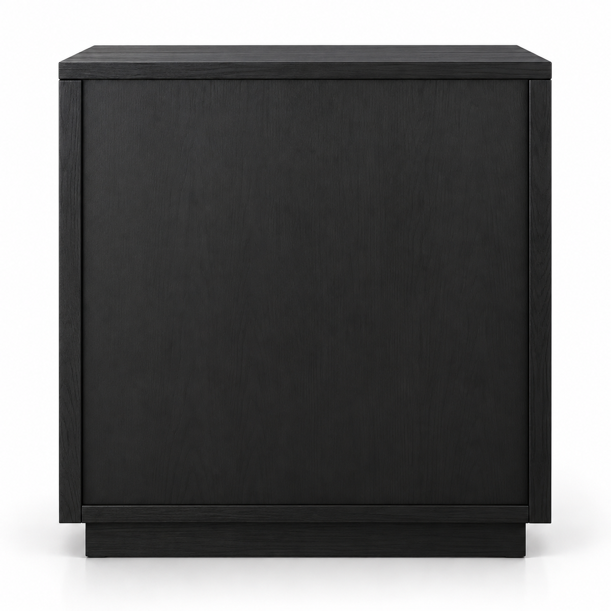 Classic Black MDF Veneer Storage Cabinet with Gold Handles, Double Doors and Enclosed Storage for Living Room, Dining Area or Office