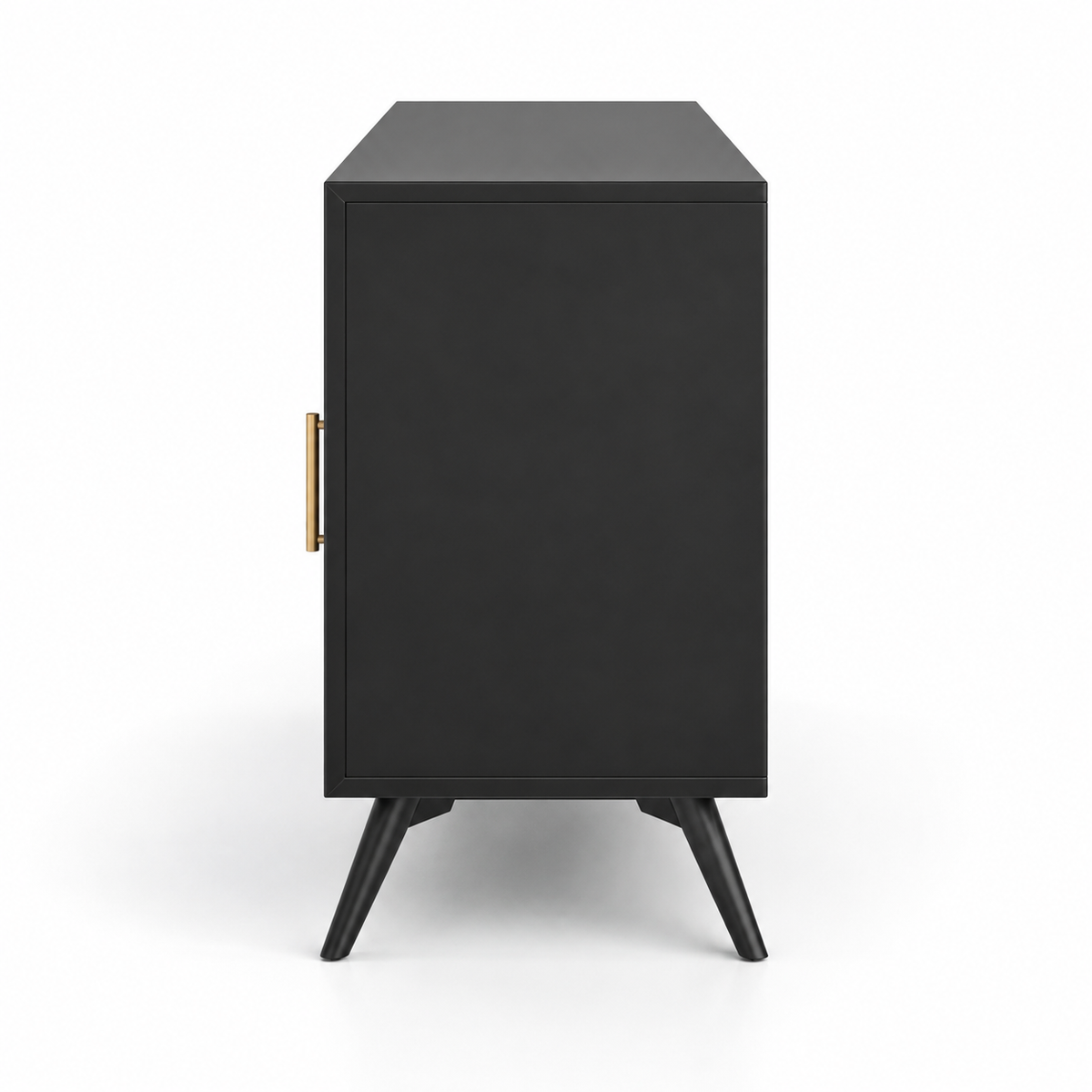 Modern Low-Height Sideboard Cabinet with Spacious Storage, Sleek Handles and Raised Legs for Living, Dining & Office Spaces