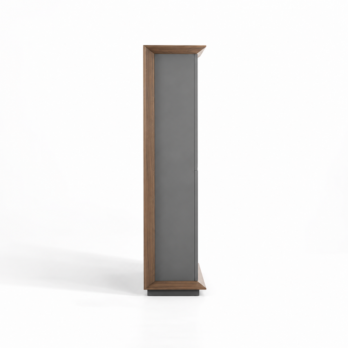 Modern MDF Office Storage Cabinet with Tall Side Doors, Open Display Shelves & Lower Cabinets for Office, Study and Workspace