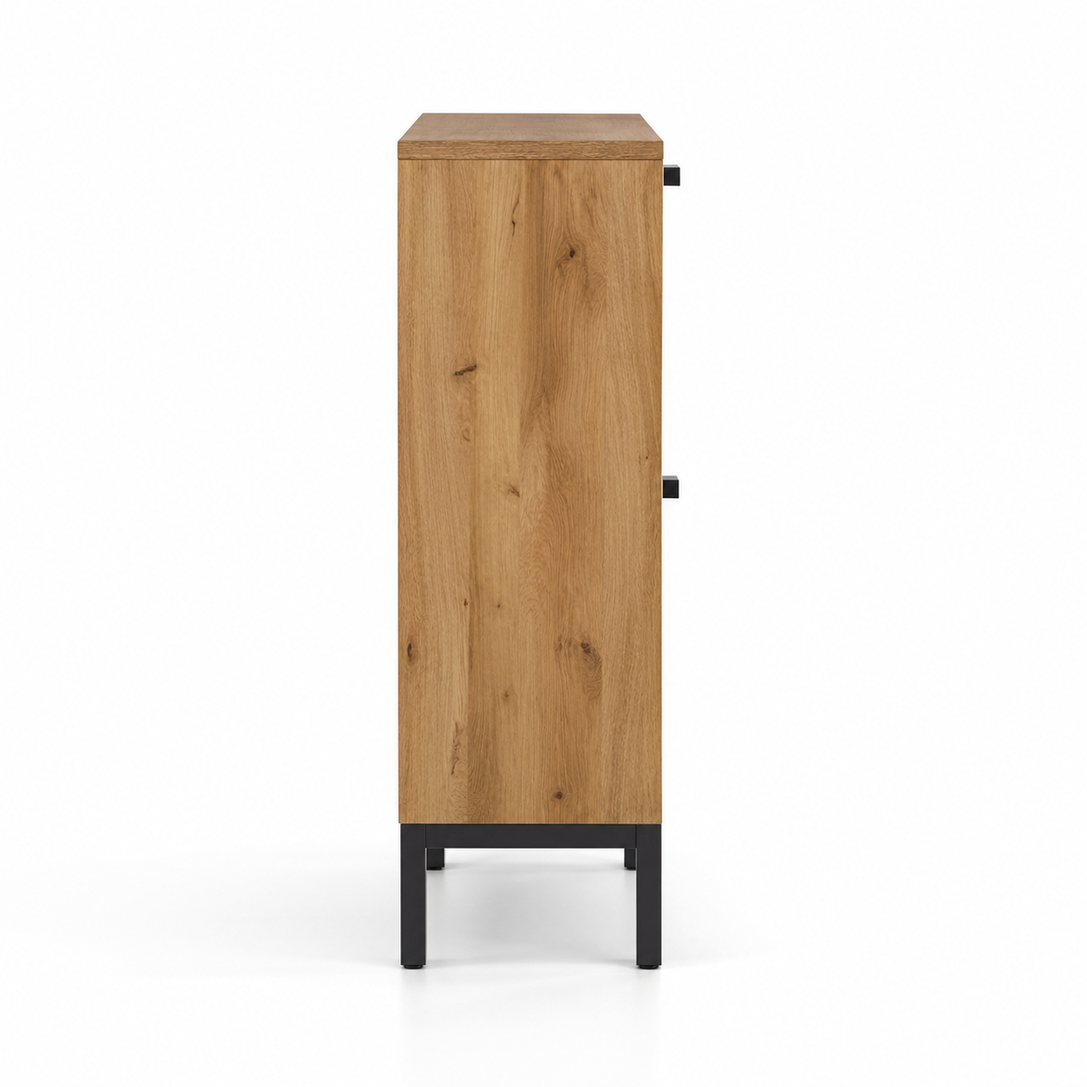 Modern Particle Board Shoe Cabinet with 2 Flip Drawers, Wood Grain Finish & Raised Legs for Entryway, Foyer, Hallway and Bedroom