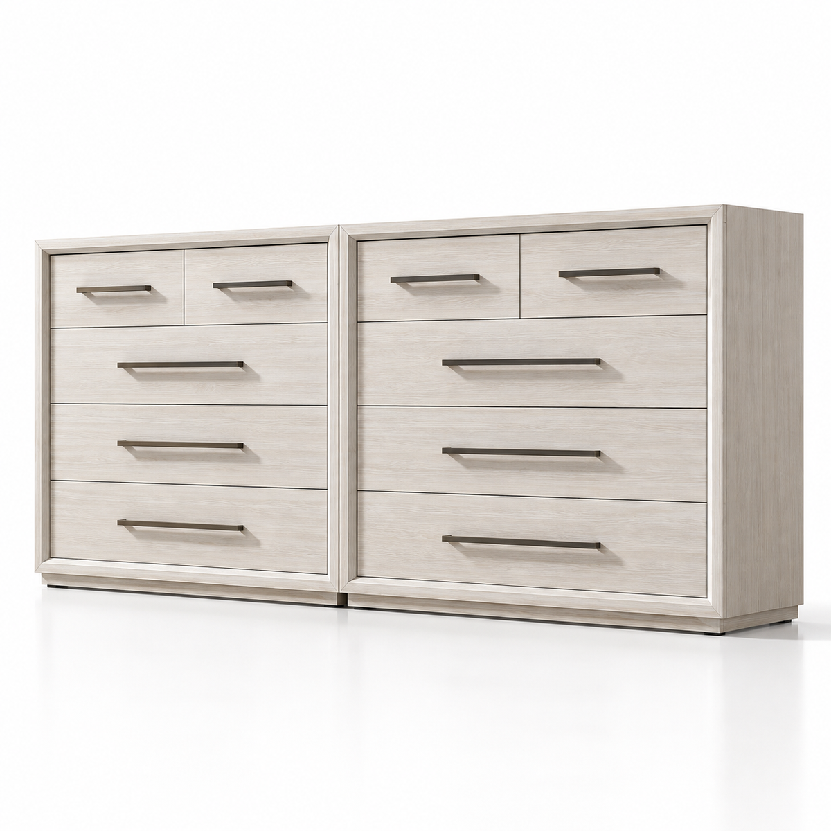 Modern Bedroom Chest of Drawers with Wide Storage, Recessed Handles and Sleek Design for Home, Living Room and Bedroom