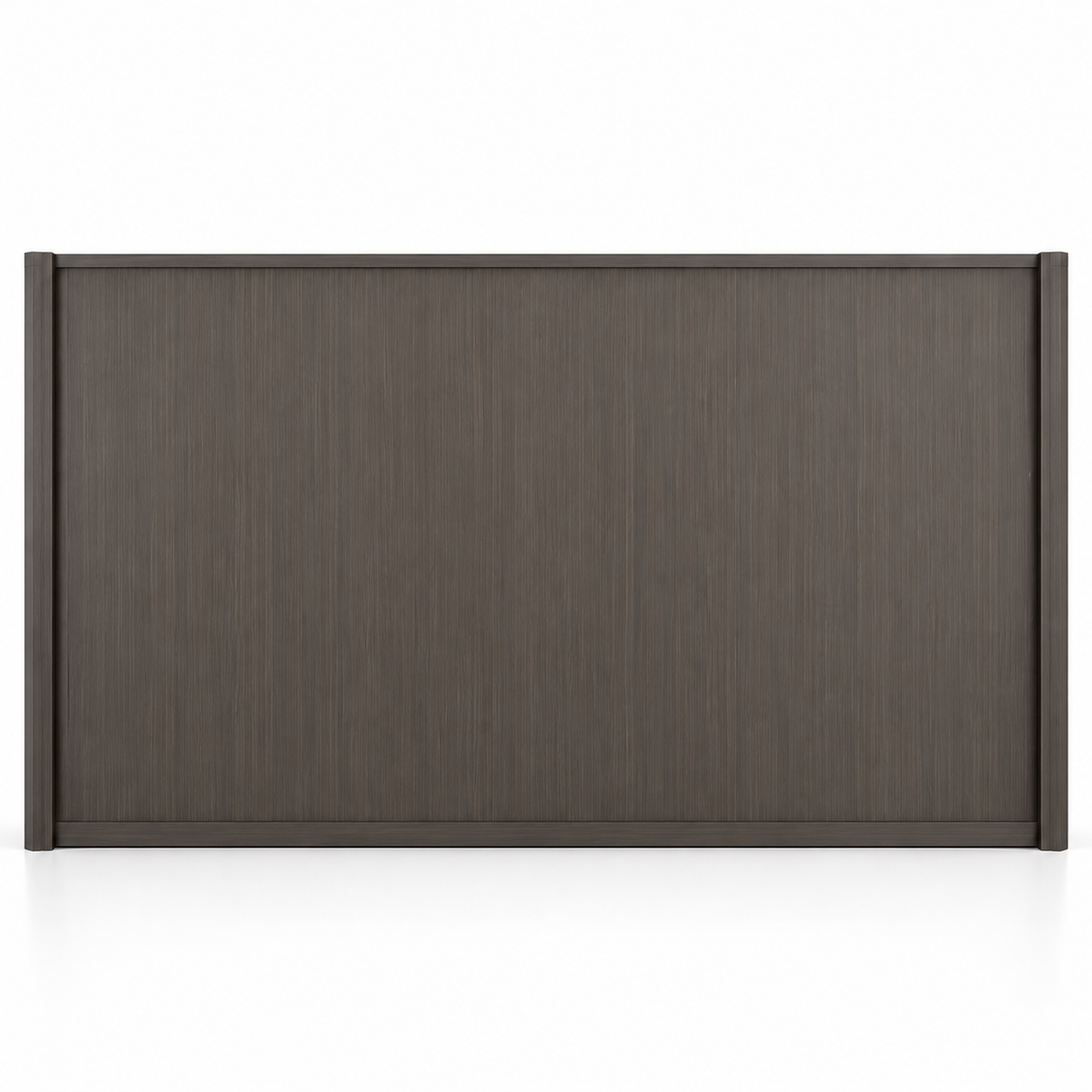 Modern Executive Office Back Cabinet with Open Display Shelves, Closed Storage, File Organizer and Dark Wood Finish for Workspace