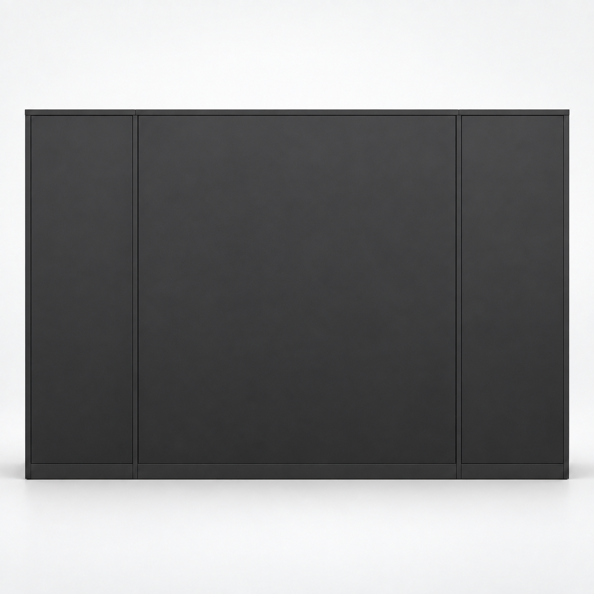 Premium Office Display and Storage Cabinet with Open Shelves, Closed Shutters, Wide Compartments and Modern Two-Tone Finish