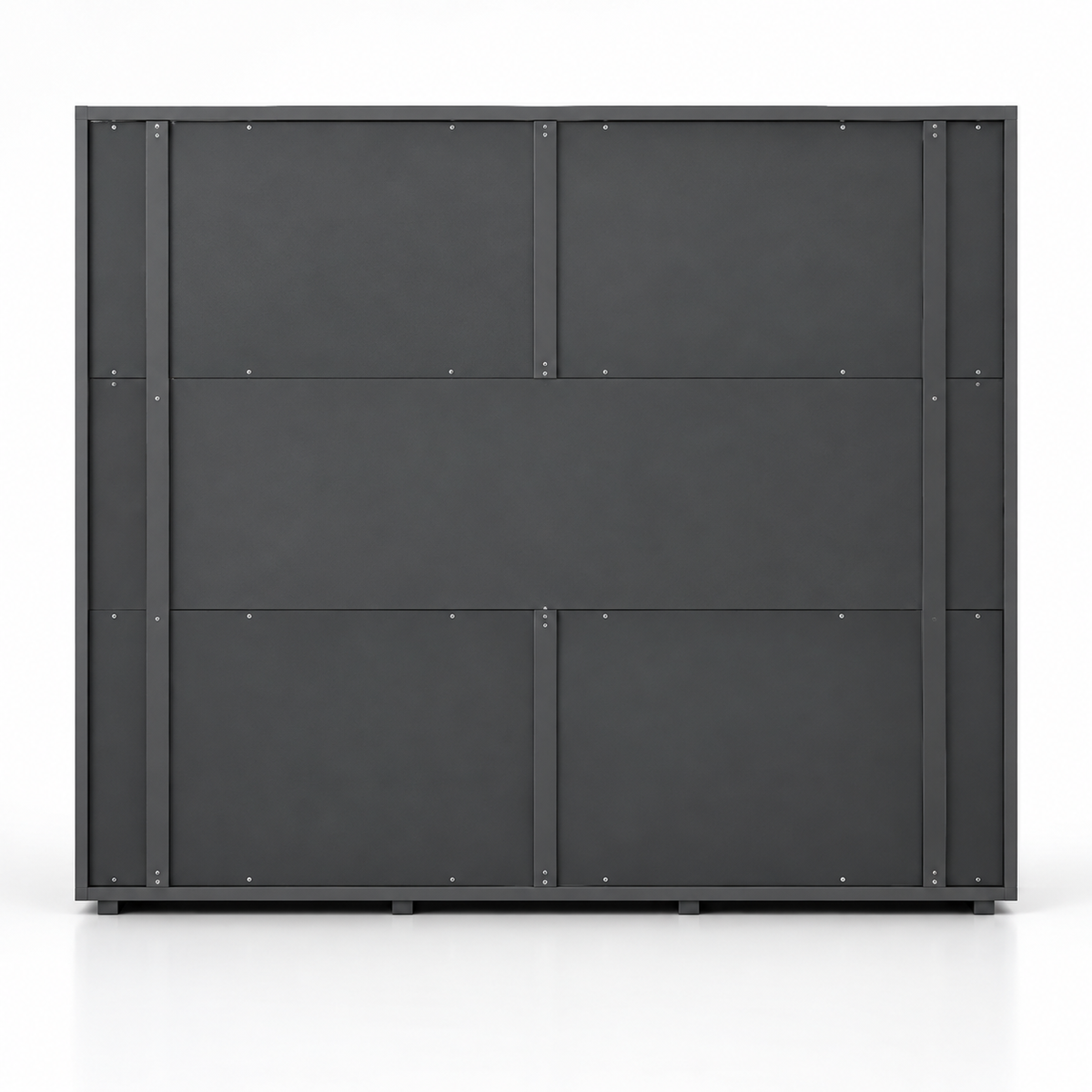 Multi-Storage Office Cabinet with Open Shelves, File Drawers, Closed Compartments and Organised Workspace Storage