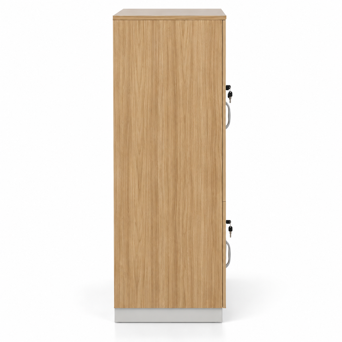 Modern Office Storage Cabinet with Glass Display Doors, Lockable Shutters & Multi-Purpose Storage for Workspace and Study