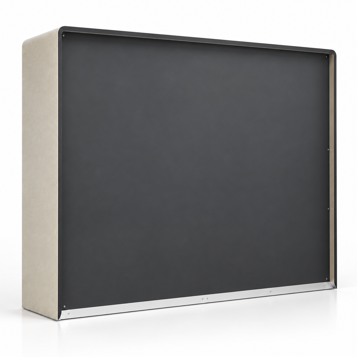 Modern Executive Office Back Unit with Open Display Shelves, Closed Storage & Stylish Two-Tone Design for Director Cabin