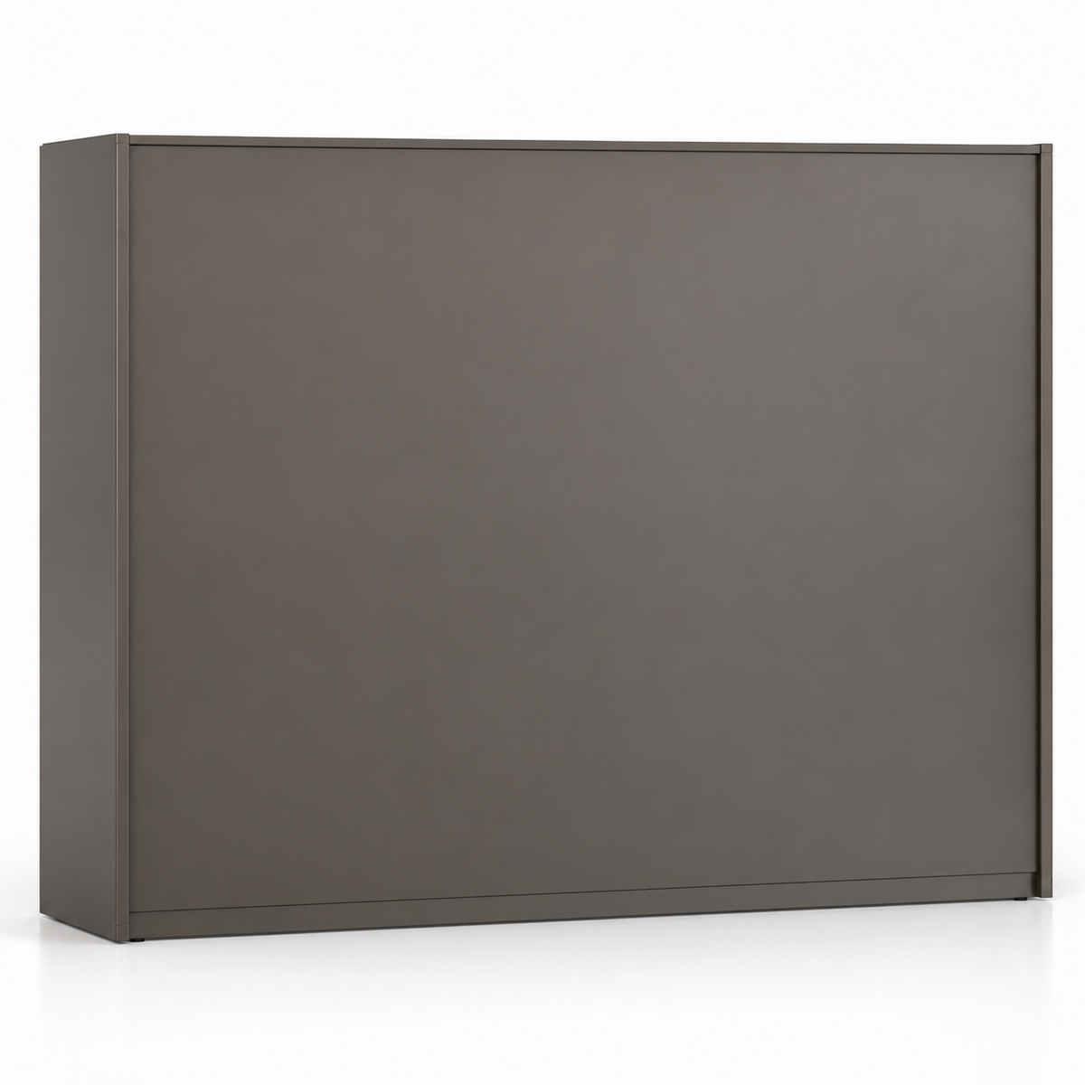 Modern Office Storage Cabinet with Open Display Shelves, Closed Cabinets, Tall Side Storage and Contemporary Wall Unit Design