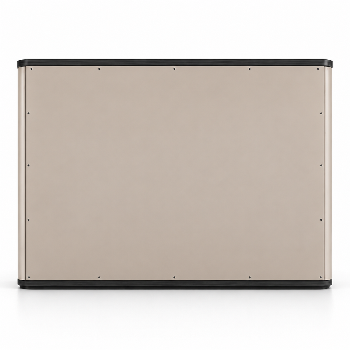 Modern Office Storage and Display Cabinet with Illuminated Open Shelves, Tall Concealed Unit and Sculpted Lower Panels