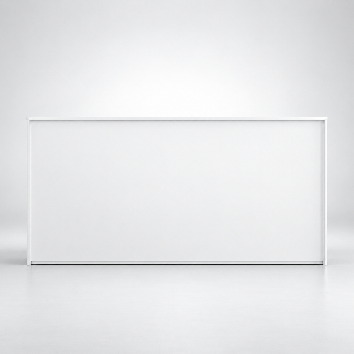 Modern Executive Office Storage Cabinet with Concealed Compartments, Handle-Free Shutters, and Recessed Display Niche for Workspaces