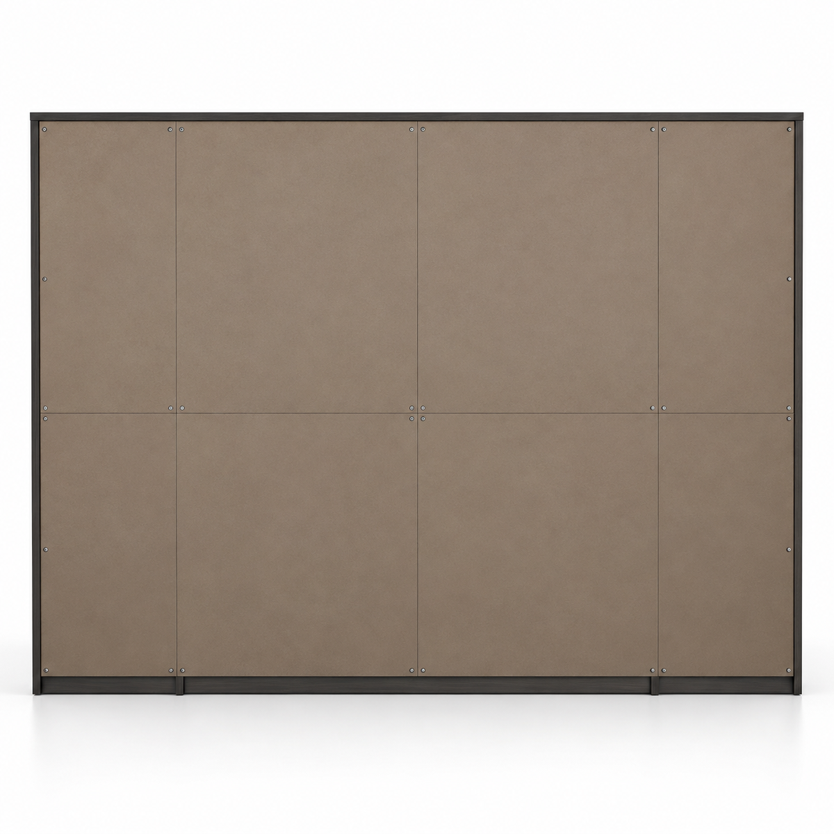 Modern Office Back Storage Unit with Open Display Shelves, Closed Cabinets and File Storage for Professional Workspaces