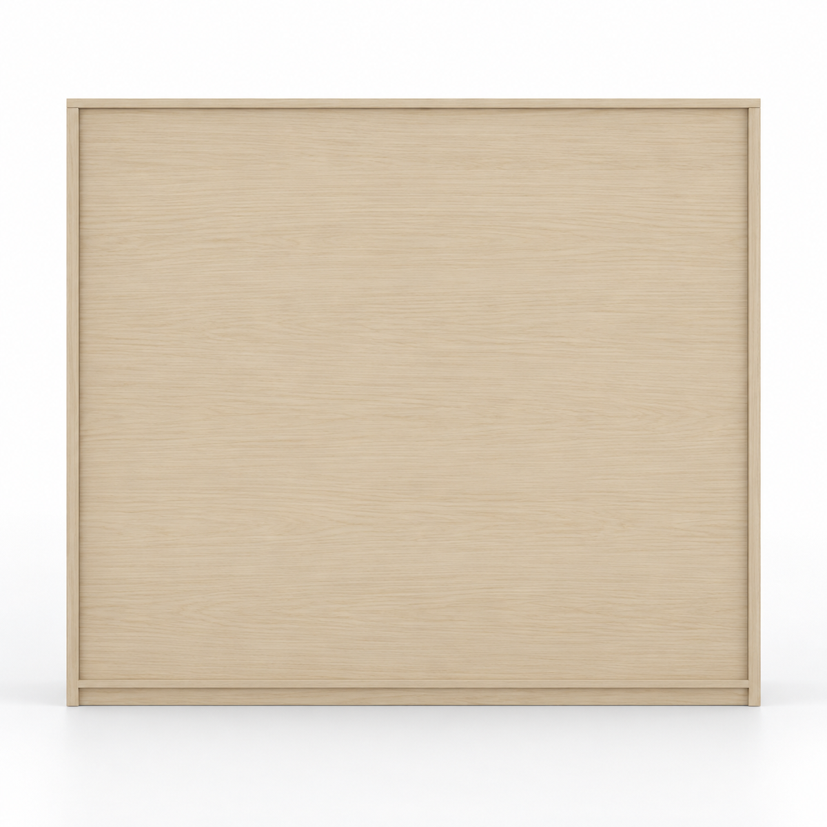 Modern Low-Height Office Display Cabinet with Open Shelves, Concealed Storage and Recessed Accent Niche for Contemporary Workspaces