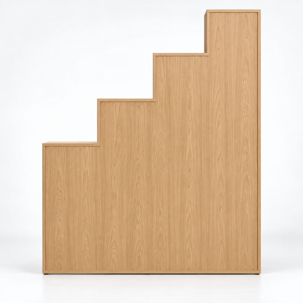 Modern Step-Style Open Bookcase with Multi-Level Display Shelves for Books, Décor, Plants and Everyday Storage