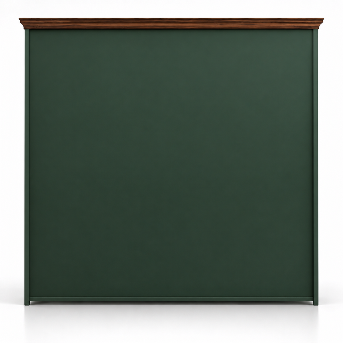 Classic Full-Height Display Storage Cabinet with Arched Glass Shelves, Lower Closed Storage and Refined Panel Detailing