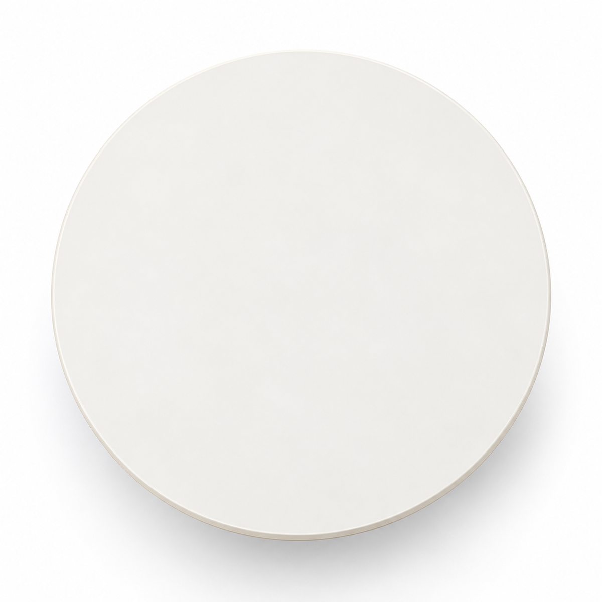 Modern Round Side Table with Sculpted Pedestal, Space-Saving Design for Sofa Side, Living Room, Bedroom, Lounge & Hotel