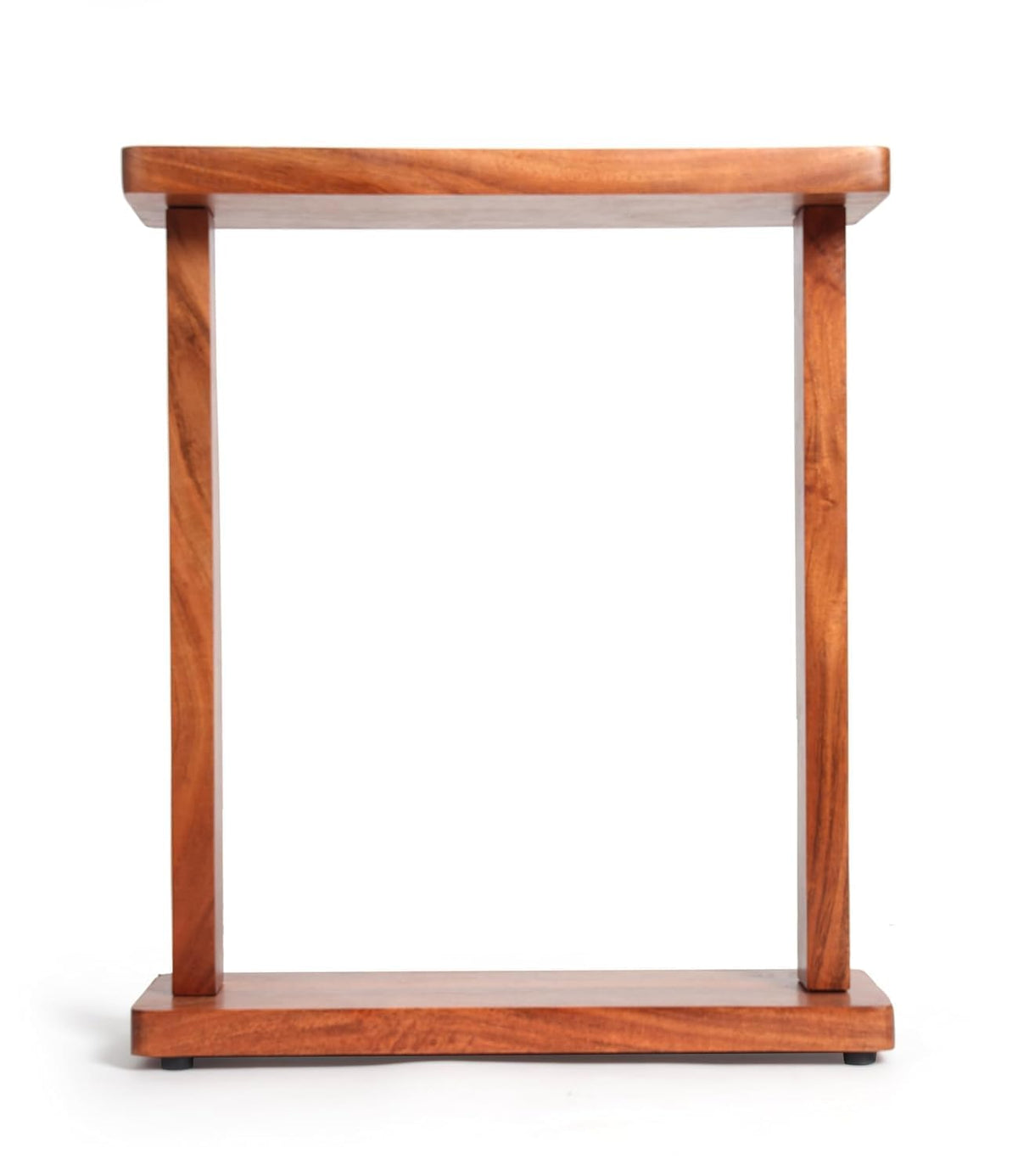 Modern C-Shaped Side Table with Open Frame, Slim Top & Space-Saving Design for Sofa Side, Living Room, Bedroom, Lounge & Hotel