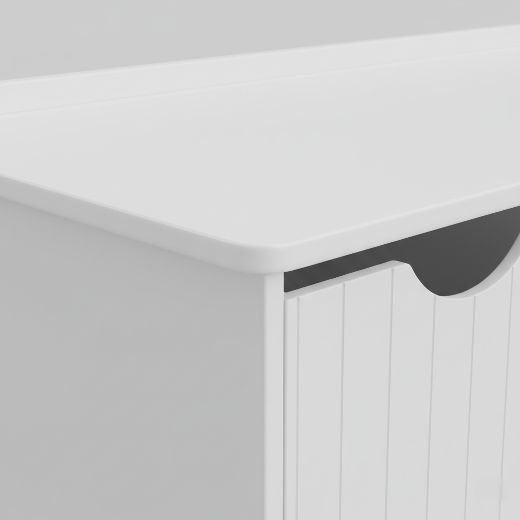 Modern Kids Wooden Storage Bookcase Bench with Open Bins, Toy Organizer Unit, White Kids Room Storage Cabinet, Low Height Bookshelf for Bedroom and Playroom