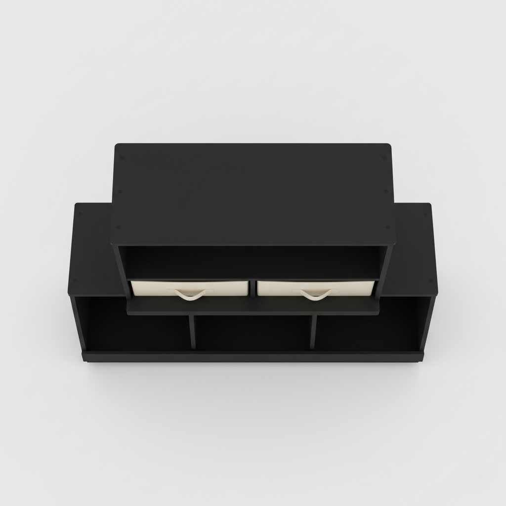 Kids Bookcase with Fabric Drawers and Open Shelves - Children’s Toy and Book Storage Organizer for Kids Room