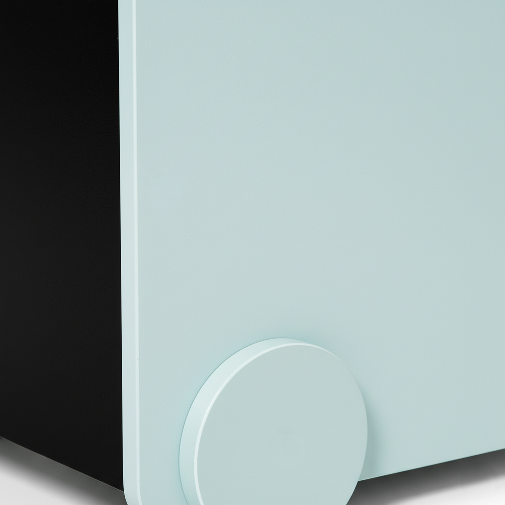 Kids Rolling Bookcase with Handle and Wheels - Open Toy and Book Storage Organizer for Kids Room