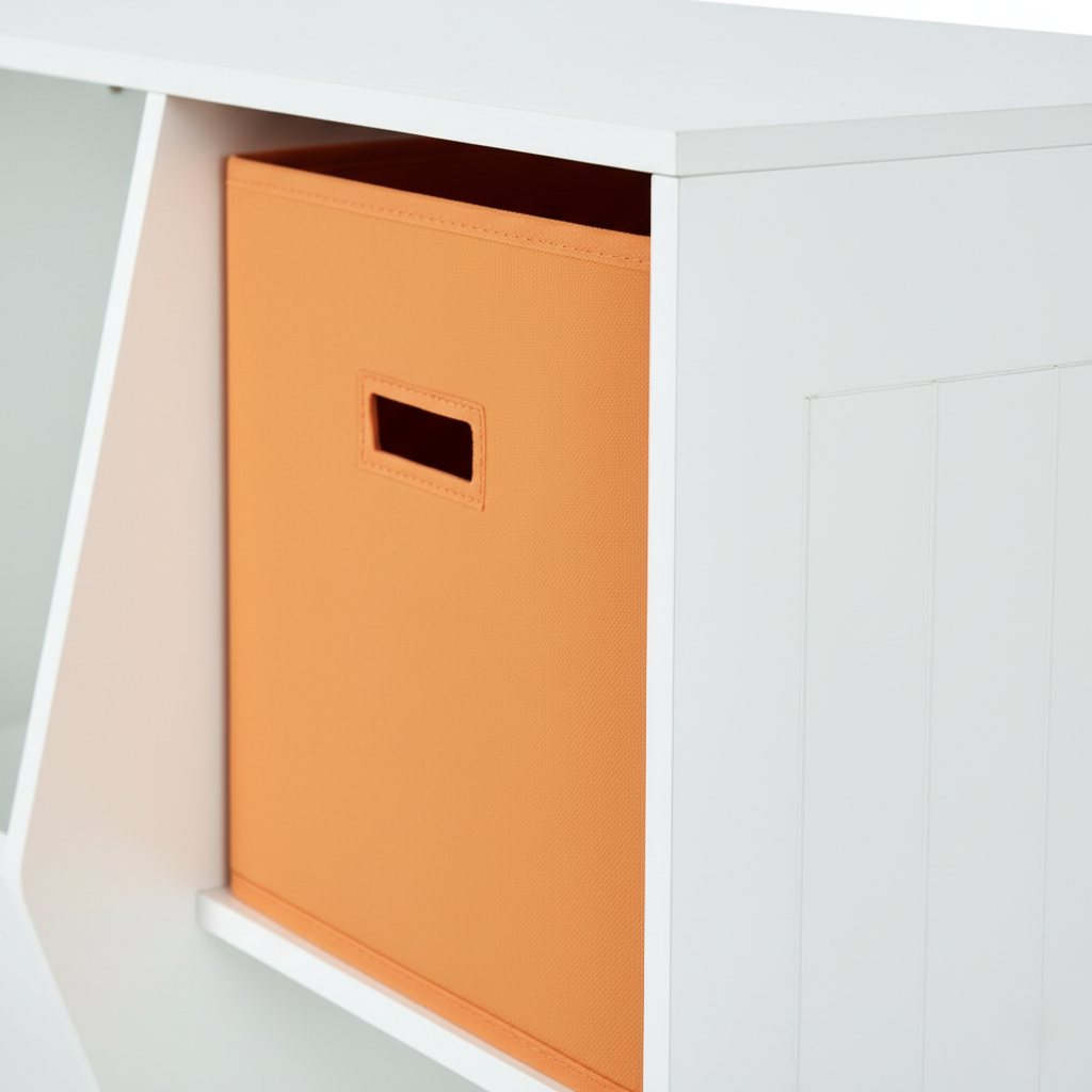 কাঠের বাচ্চাদের স্টোরেজ খেলনা সংগঠক