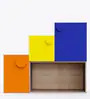 Kids Storage Cabinet in Multicolour with Open & Closed Storage, Pre-Laminate Particle Board Toy & Book Organizer for Kids Room, Playroom & Study Area