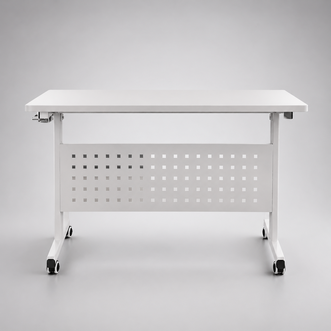 Modern Office Training Table for Office Modular Workspace Desk with Wheels Stylish Conference Classroom and Seminar Room Design